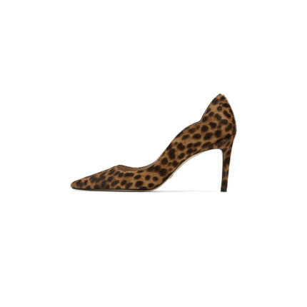 Leopard Pointed Toe Kitten Heel